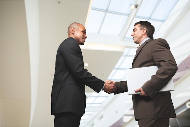 Business consultation meeting in Leeds office
